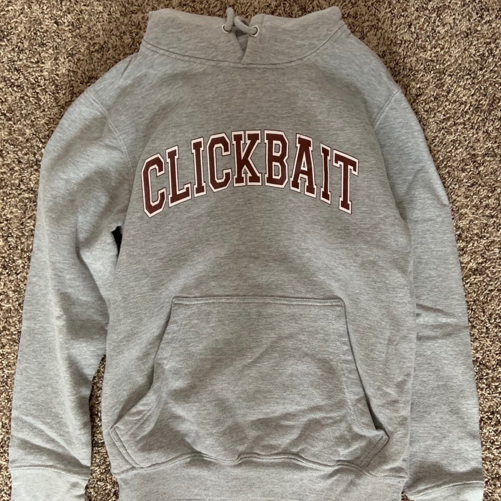 David Dobrik Gray Clickbait Sweatshirt